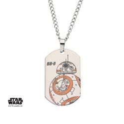 BB-8 Droid Star Wars Dog Tag Necklace - Stainless Steel